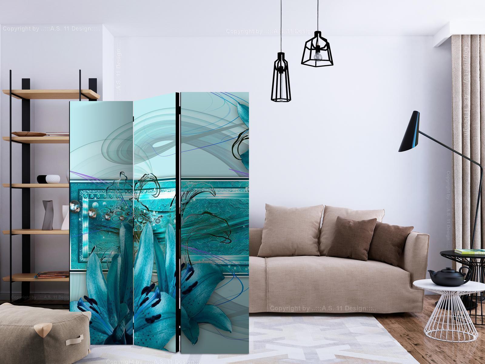 Paravent - Turquoise Idyll Artgeist