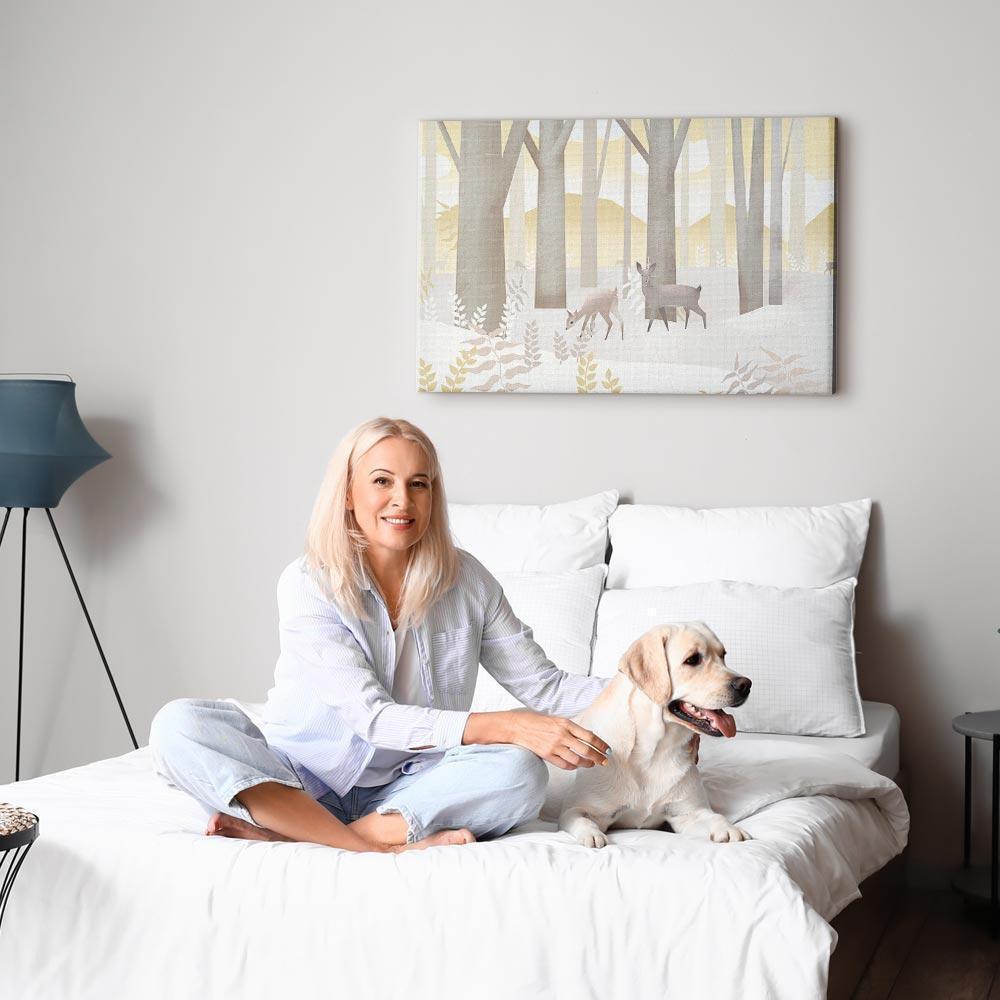 Leinwandbild - Fairy-Tale Forest (1 Part) Vertical - Third Variant