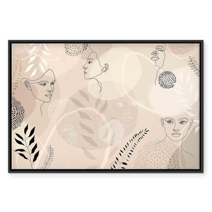 Leinwandbild - Feminine line art
