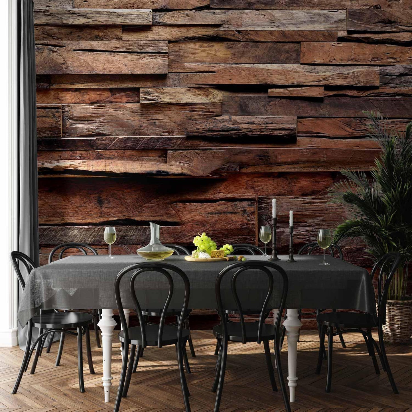 Fototapete - Rustic Style: Forest Cottage