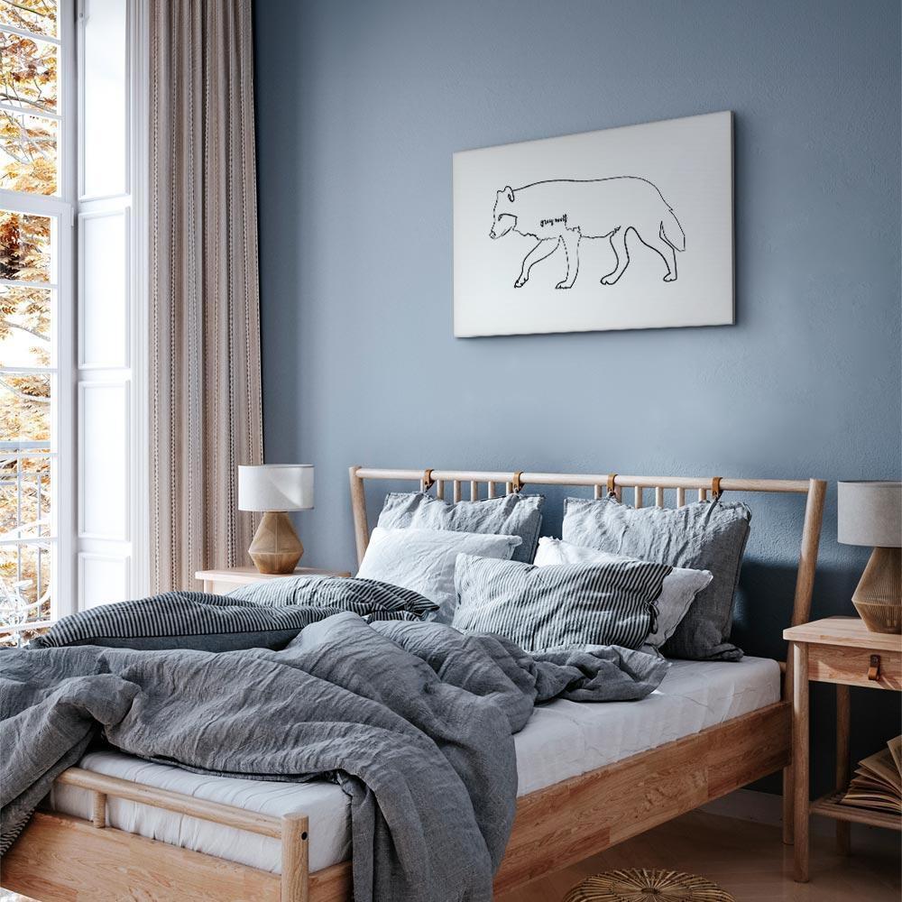 Leinwandbild - Wolf (1 Part) Wide