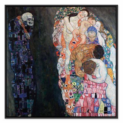 Leinwandbild - Gustav Klimt – Death and Life