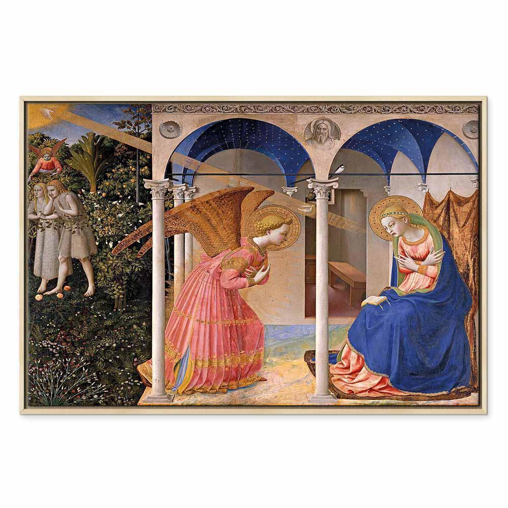 Leinwandbild - Fra Angelico – The Annunciation