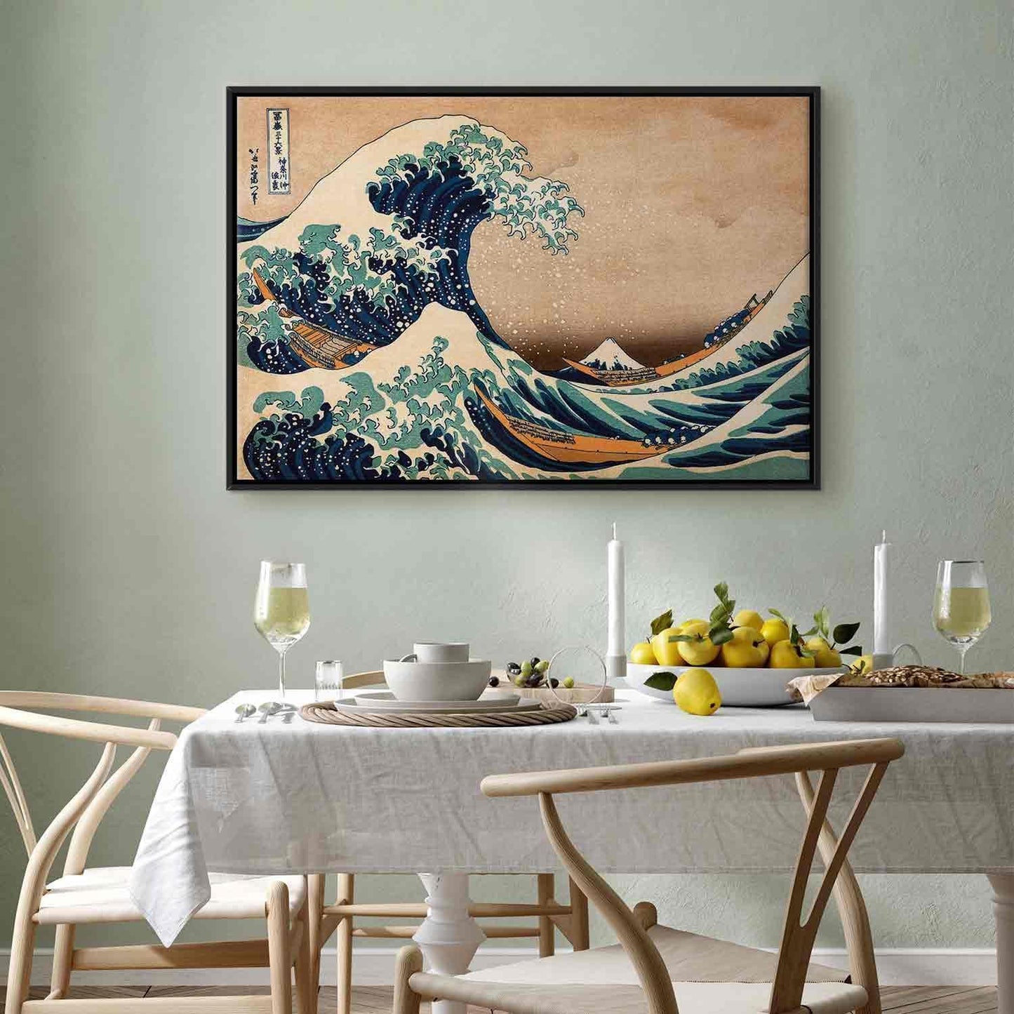Leinwandbild - The Great Wave off Kanagawa (Reproduction)