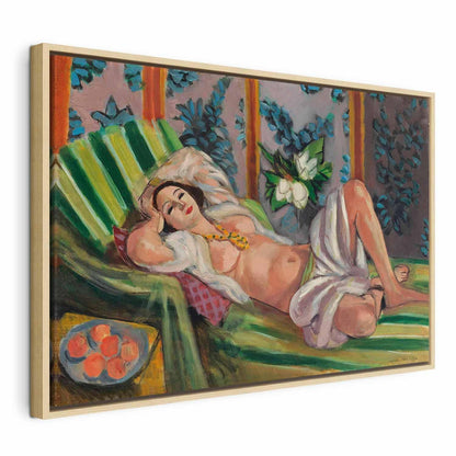 Leinwandbild - Henri Matisse – Reclining Odalisque with Magnolias