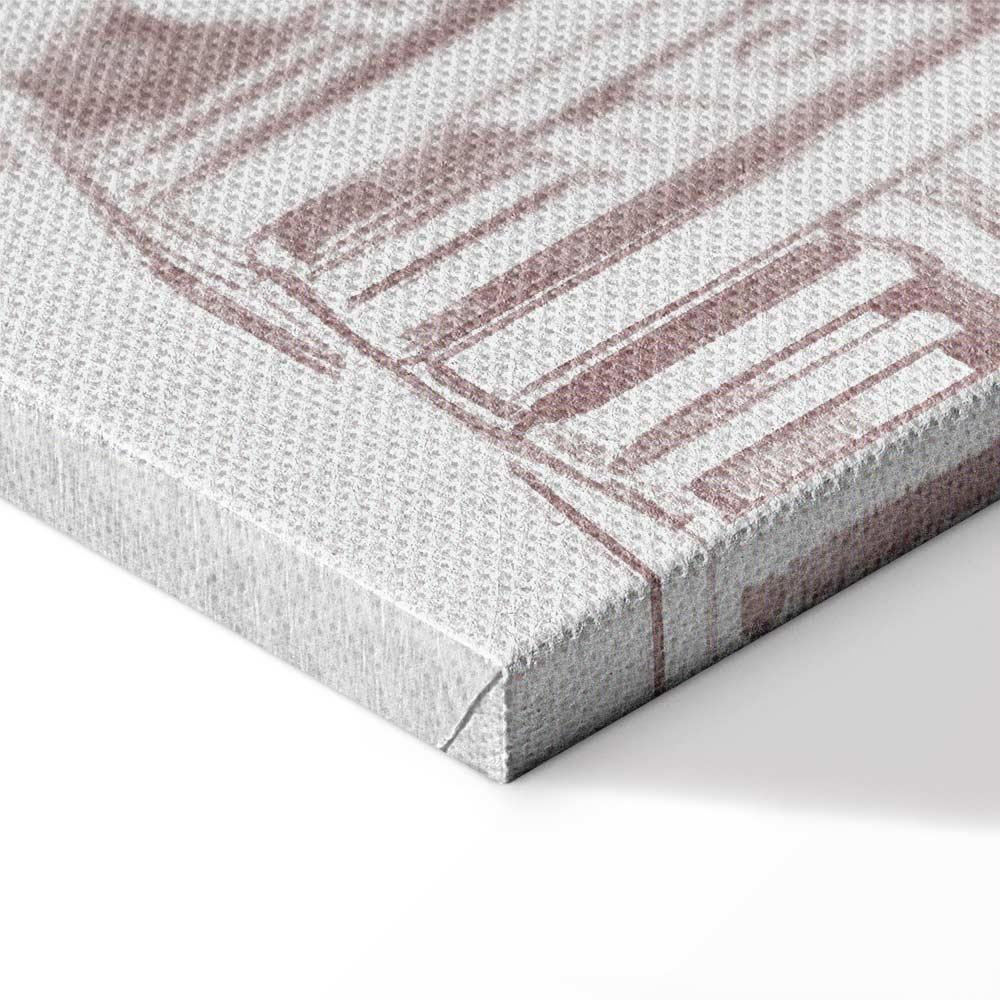 Leinwandbild - Berlin in Watercolours (1 Part) Vertical