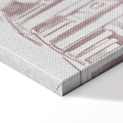 Leinwandbild - Berlin in Watercolours (1 Part) Vertical