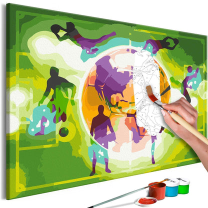 Malen nach Zahlen Champions Malset auf Leinwand 60x40cm