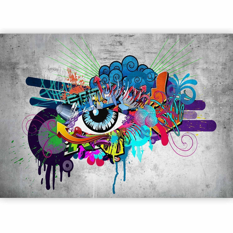 Fototapete - Graffiti eye Artgeist