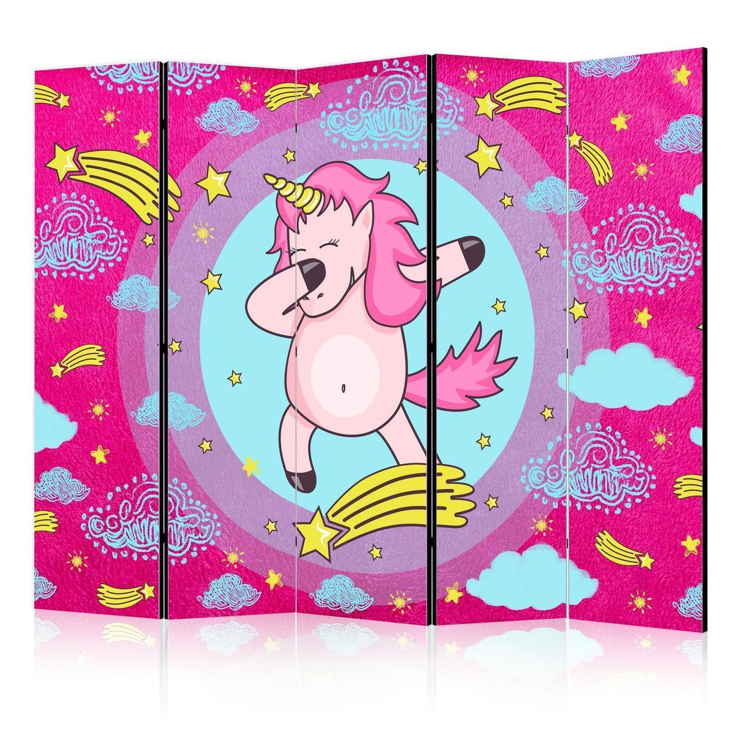 Paravent – Tanzendes Einhorn II
