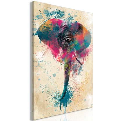 Leinwandbild - Elephant Trunk (1 Part) Vertical Artgeist