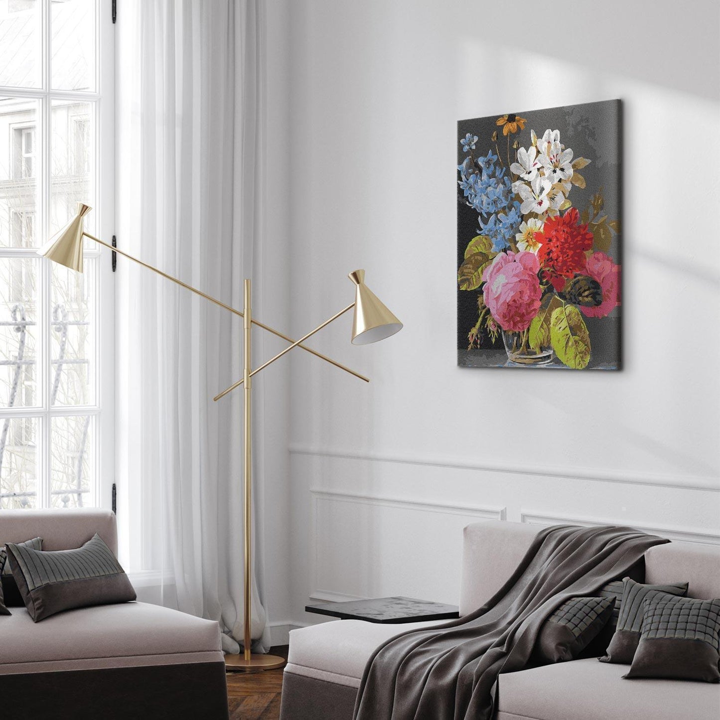 Malen nach Zahlen - Bouquet in a Glass