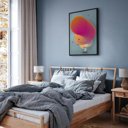 Leinwandbild - Pink Streak (1 Part) Vertical