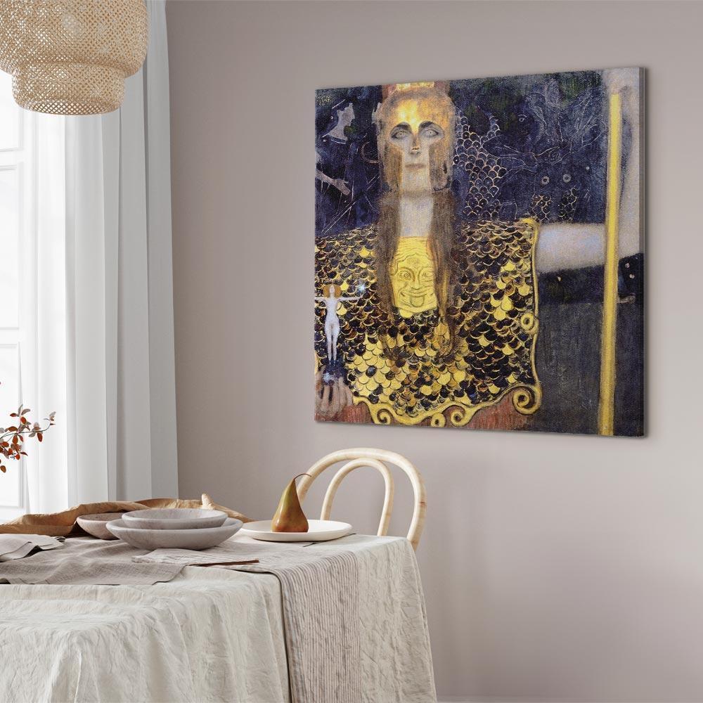 Leinwandbild - Gustav Klimt – Pallas Athene