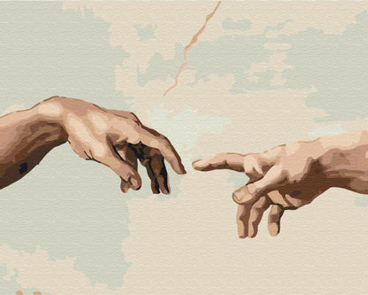 Malen nach Zahlen - Michelangelo – The Creation of Adam