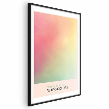 Poster - Cherry Breeze - Pastel Gradient in Soft, Retro Colors