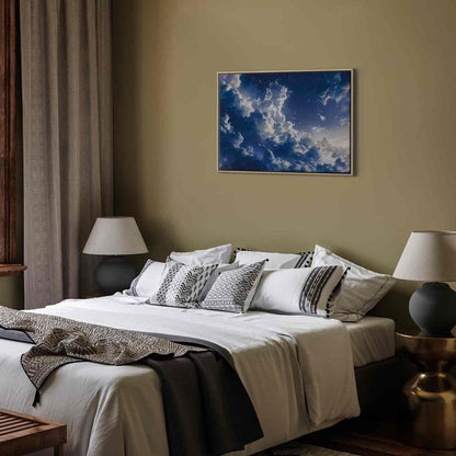 Leinwandbild - Starry Clouds and Delicate Light Over a Corner of the Sky Artgeist