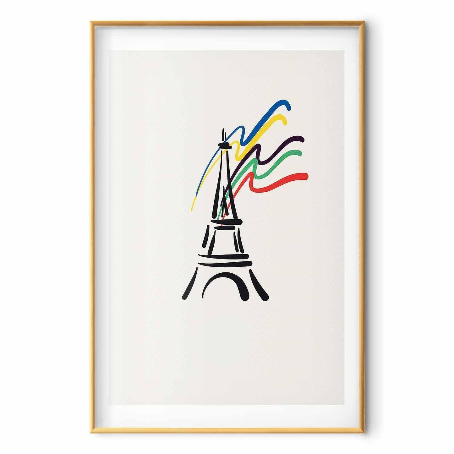 Poster - Eiffel Tower and Colors