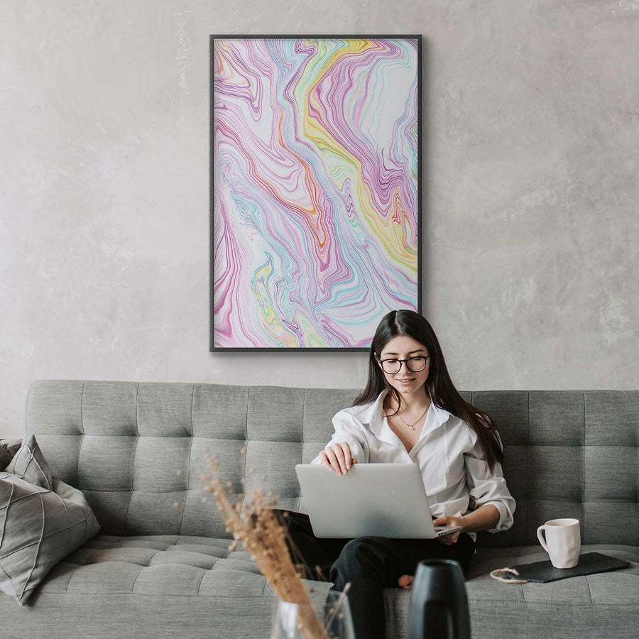 Poster - Colorful Dream - abstract shapes in pastel shades Artgeist