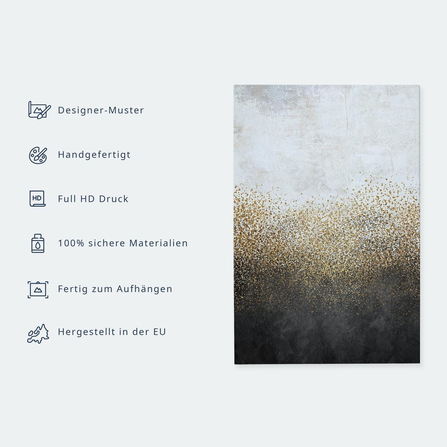 Leinwandbild „Abstrakte Konfiguration“ – Moderne Kunst in weiter Form