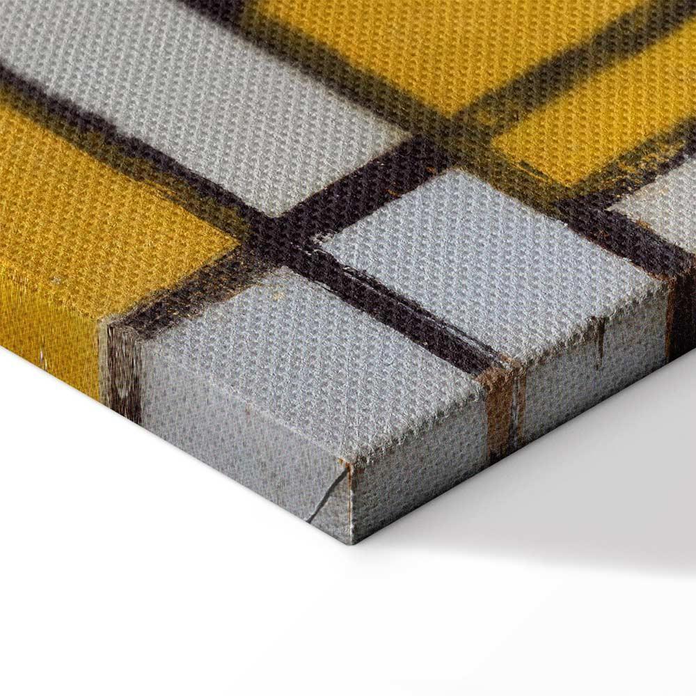 Leinwandbild - Piet Mondrian – Composition with grid 5