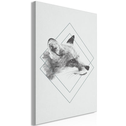 Wandbild Fuchs – Cleverer Blickfang auf Leinwand