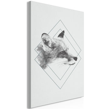 Leinwandbild - Clever Fox (1 Part) Vertical