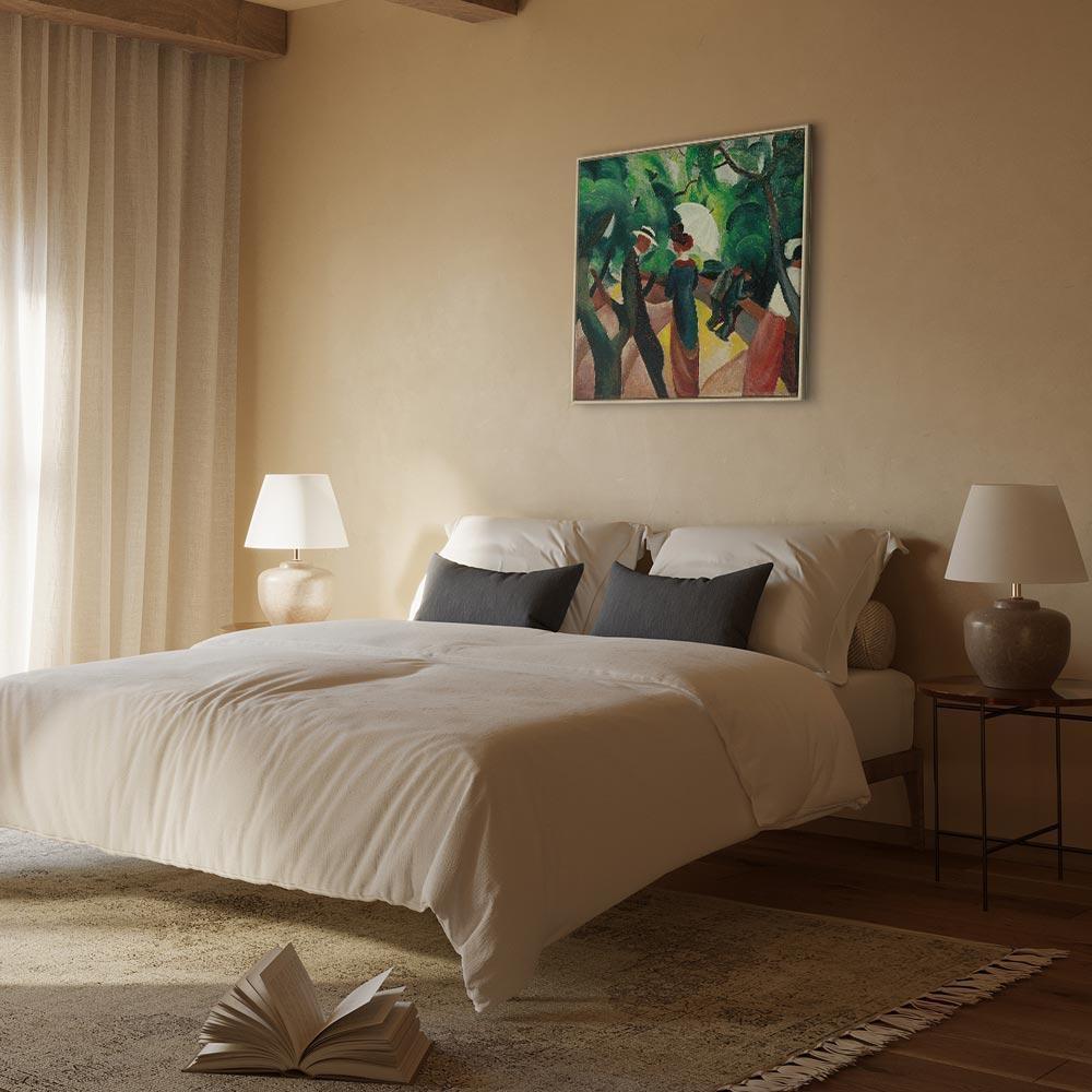 Leinwandbild - August Macke – Promenade