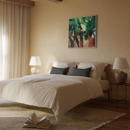 Leinwandbild - August Macke – Promenade