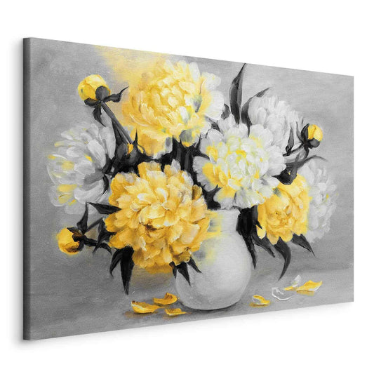Leinwandbild „Duftende Farben“ – Gelbe Blumen als Wanddeko