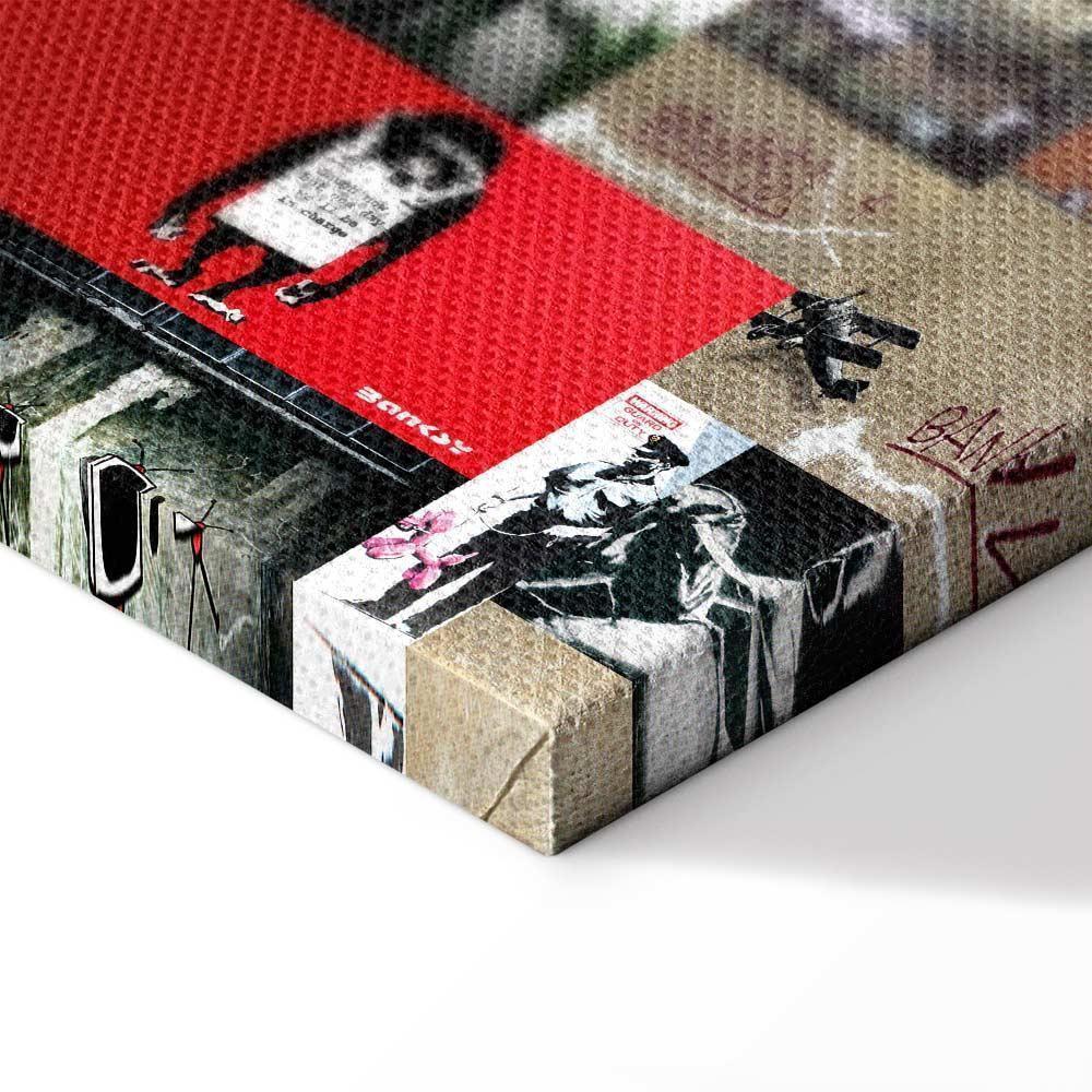 Leinwandbild - Art of Collage: Banksy IV