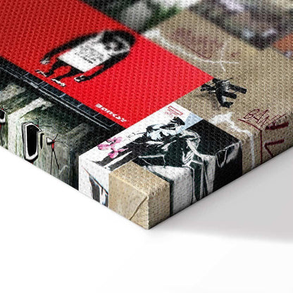 Leinwandbild - Art of Collage: Banksy IV