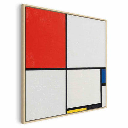 Leinwandbild - Piet Mondrian – Composition No III, with red, blue, yellow and black