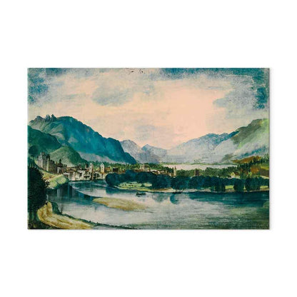 Leinwandbild - Albrecht Dürer – View of Trento from the North