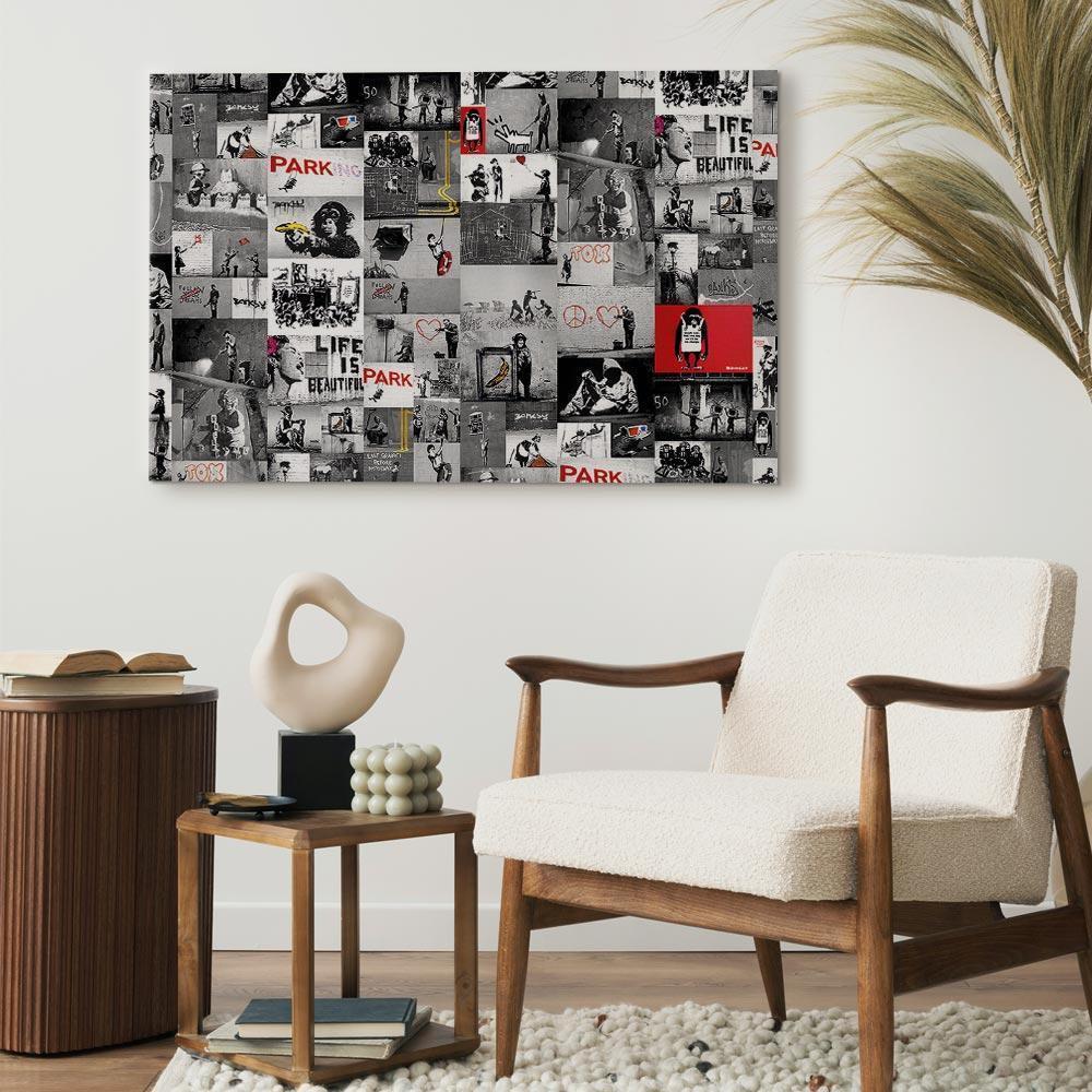 Leinwandbild - Street Art: Banksy