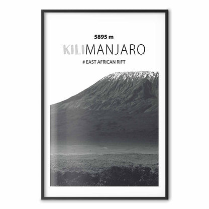 Poster - The majestic Kilimanjaro mountain peak, crown of mountains, mountain landscape
