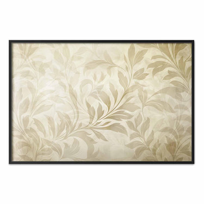 Poster - Sand-colored Leaves and Vines