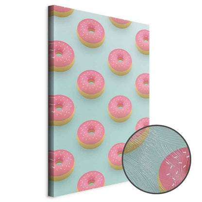 Leinwandbild - Pastel Donuts (1 Part) Vertical