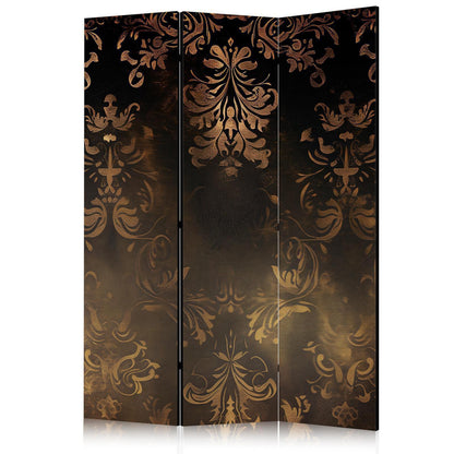 Paravent - Baroque Ornaments in Patinated Gold and Bronze - Retro Motif Artgeist