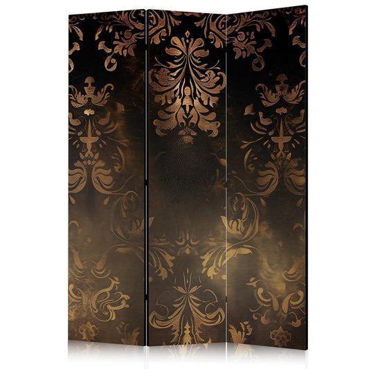 Paravent - Baroque Ornaments in Patinated Gold and Bronze - Retro Motif Artgeist