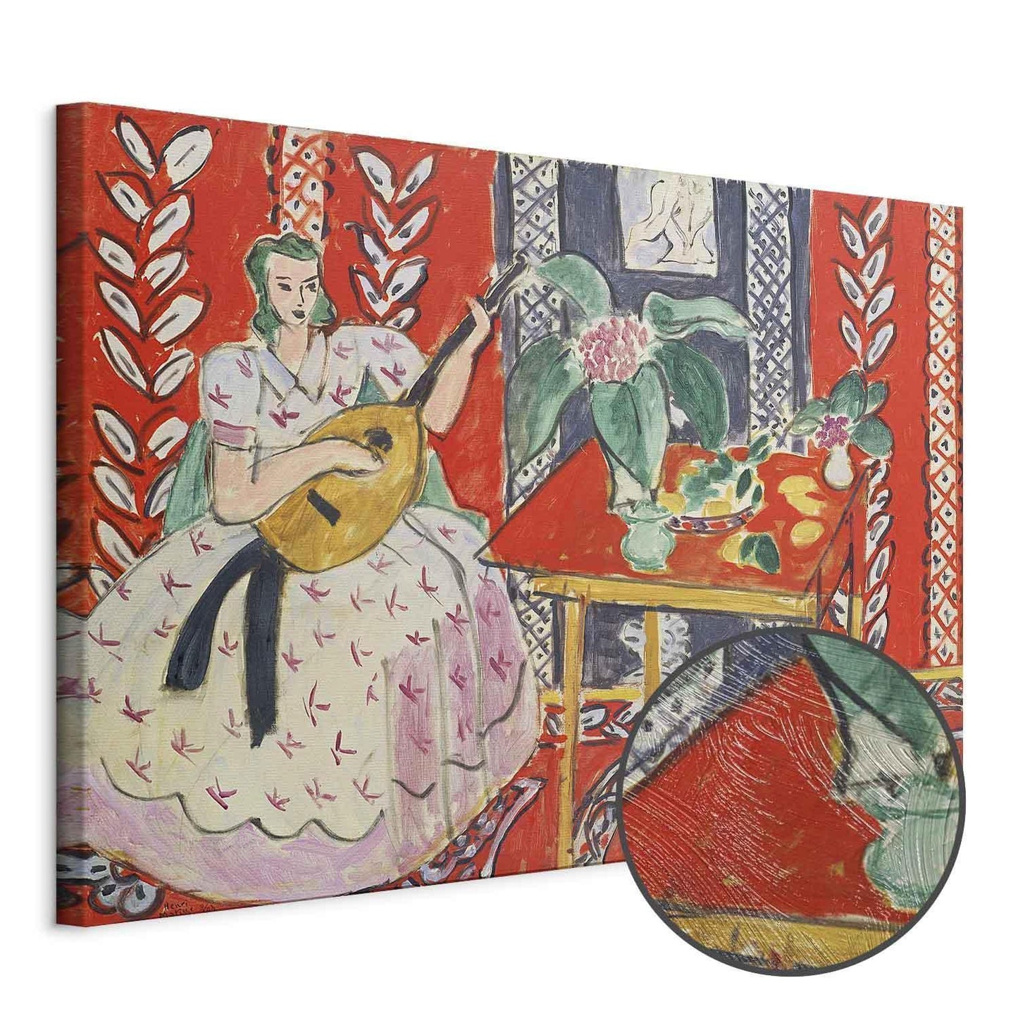 Leinwandbild - Henri Matisse – The Lute