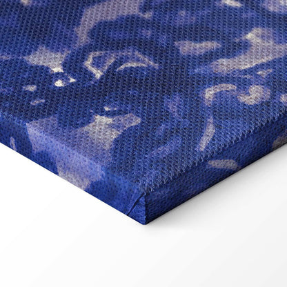 Leinwandbild - Ancient vineyard - three women in a portal painted with blue ink