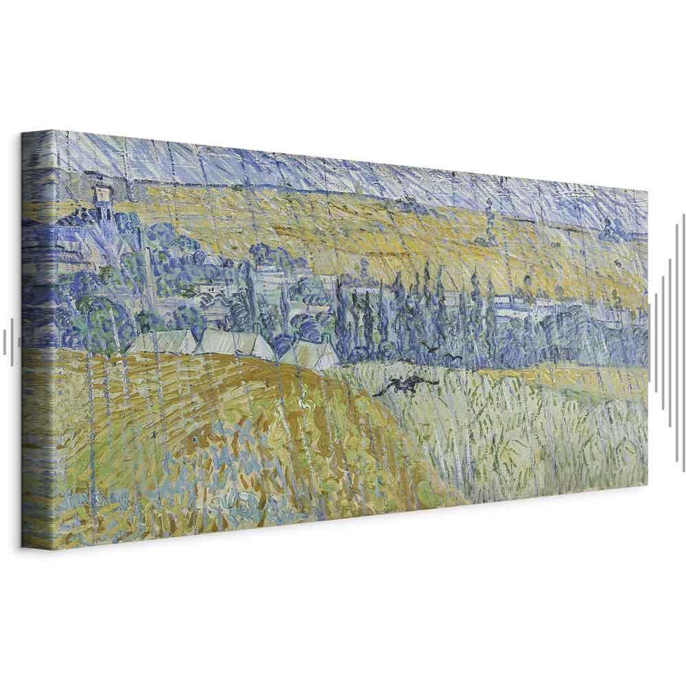 Leinwandbild - Vincent Van Gogh – Auvers in the Rain