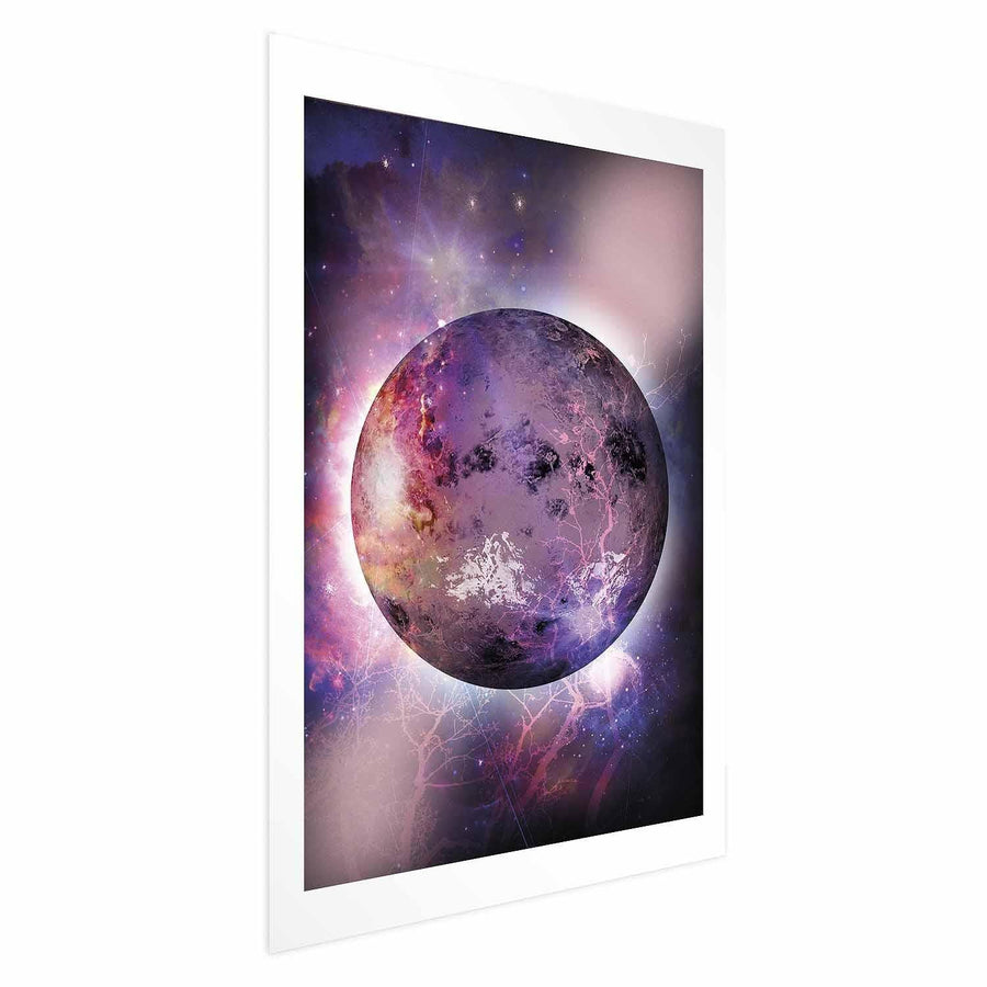 Poster Unbekannter Planet – Fantasie trifft Kosmos