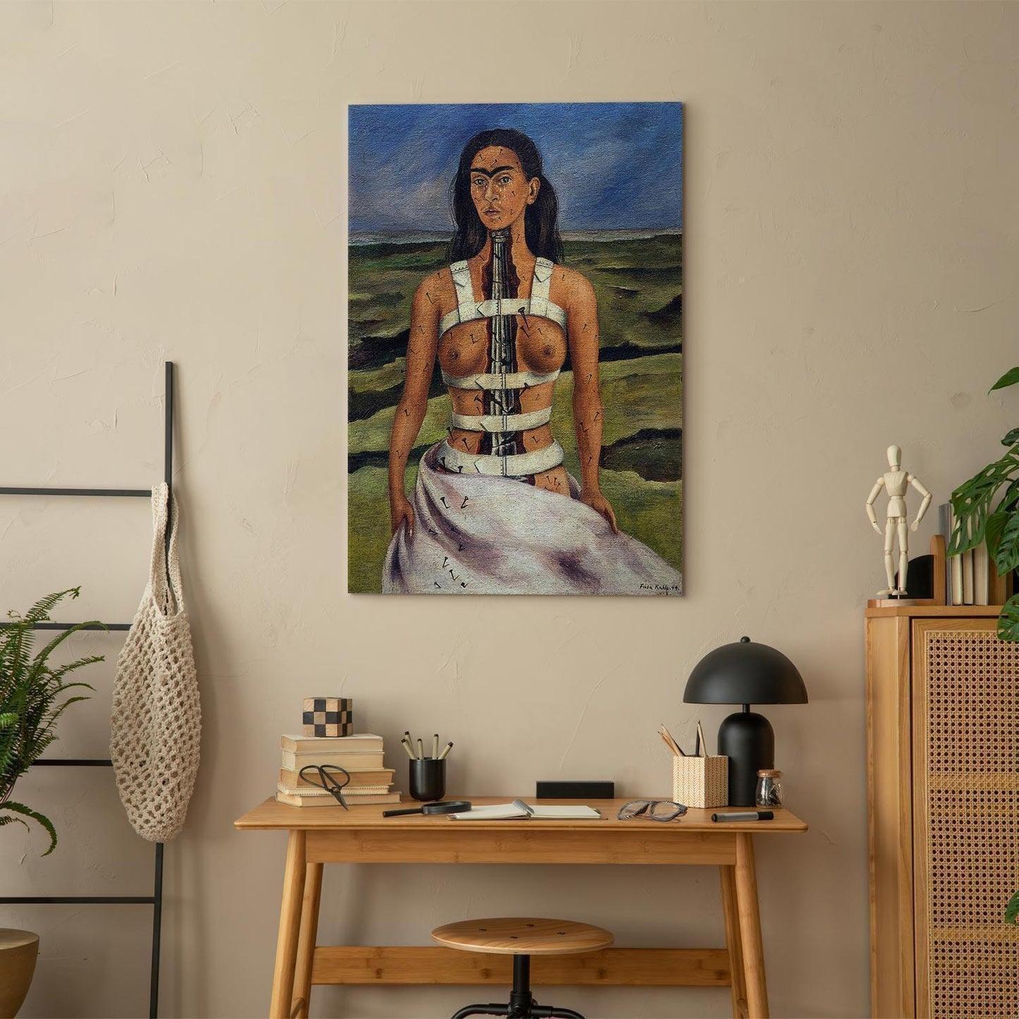 Leinwandbild - Frida Kahlo – The Broken Column