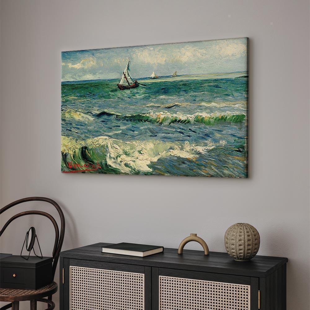 Leinwandbild - Vincent van Gogh – Seascape at Saintes-Maries