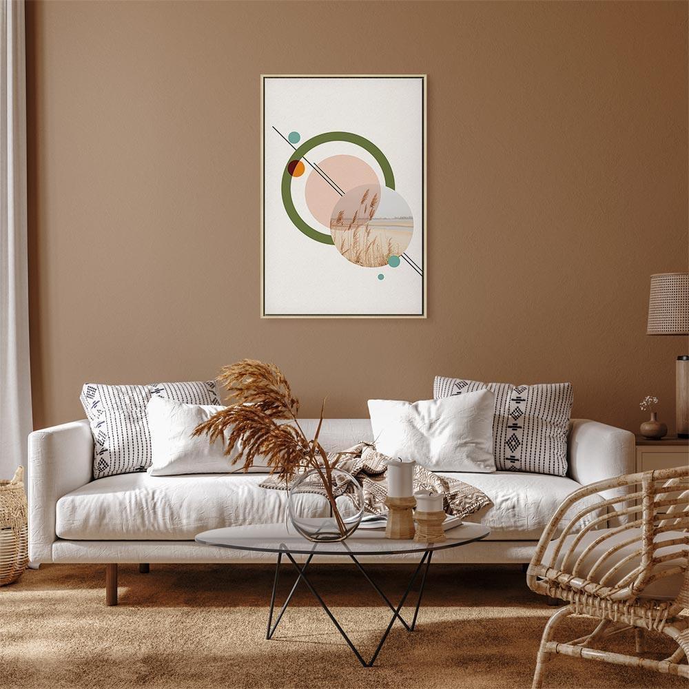 Leinwandbild - Geometric Landscape (1 Part) Vertical