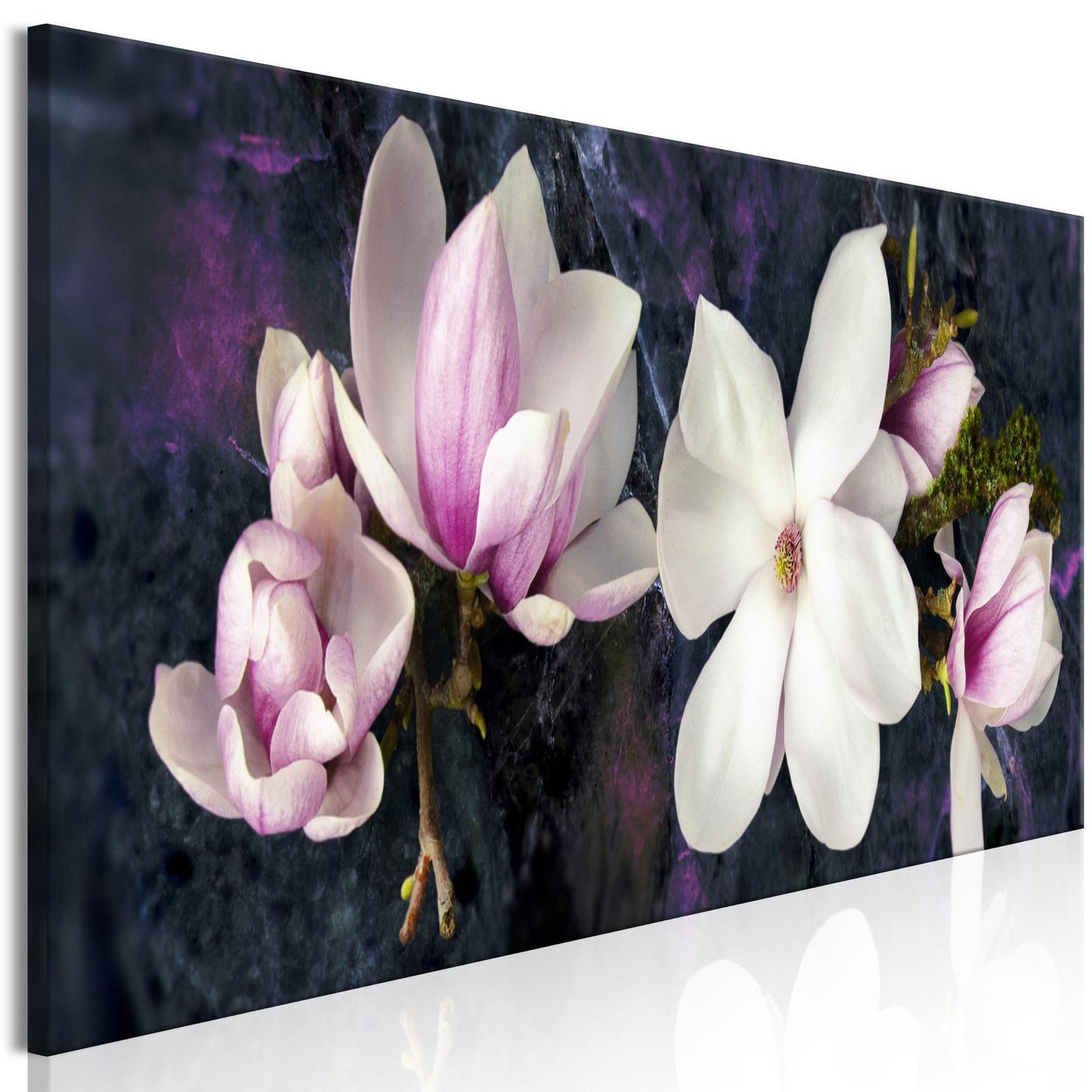 Leinwandbild - Avant-Garde Magnolia (1 Part) Narrow Violet Artgeist