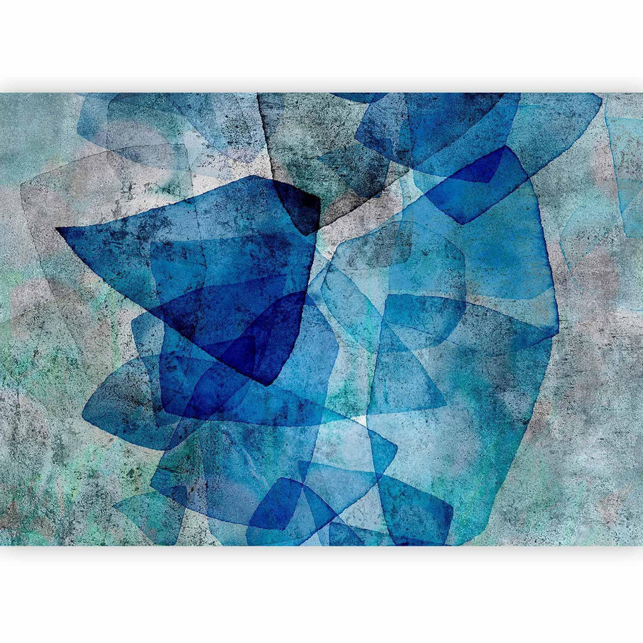 Fototapete Sapphire Mosaic – Blaues Mosaik in Edelstein-Optik