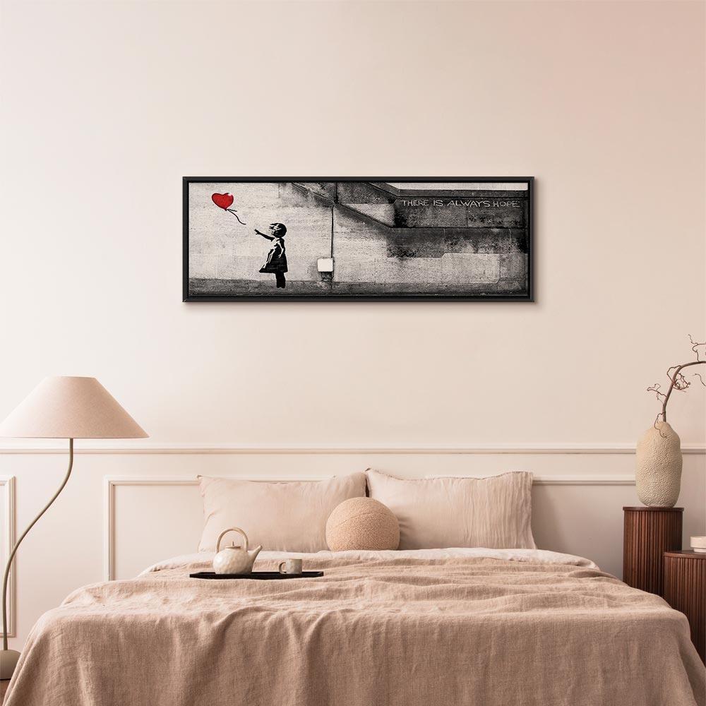 Leinwandbild - There is Always Hope (1 Part) Narrow Red